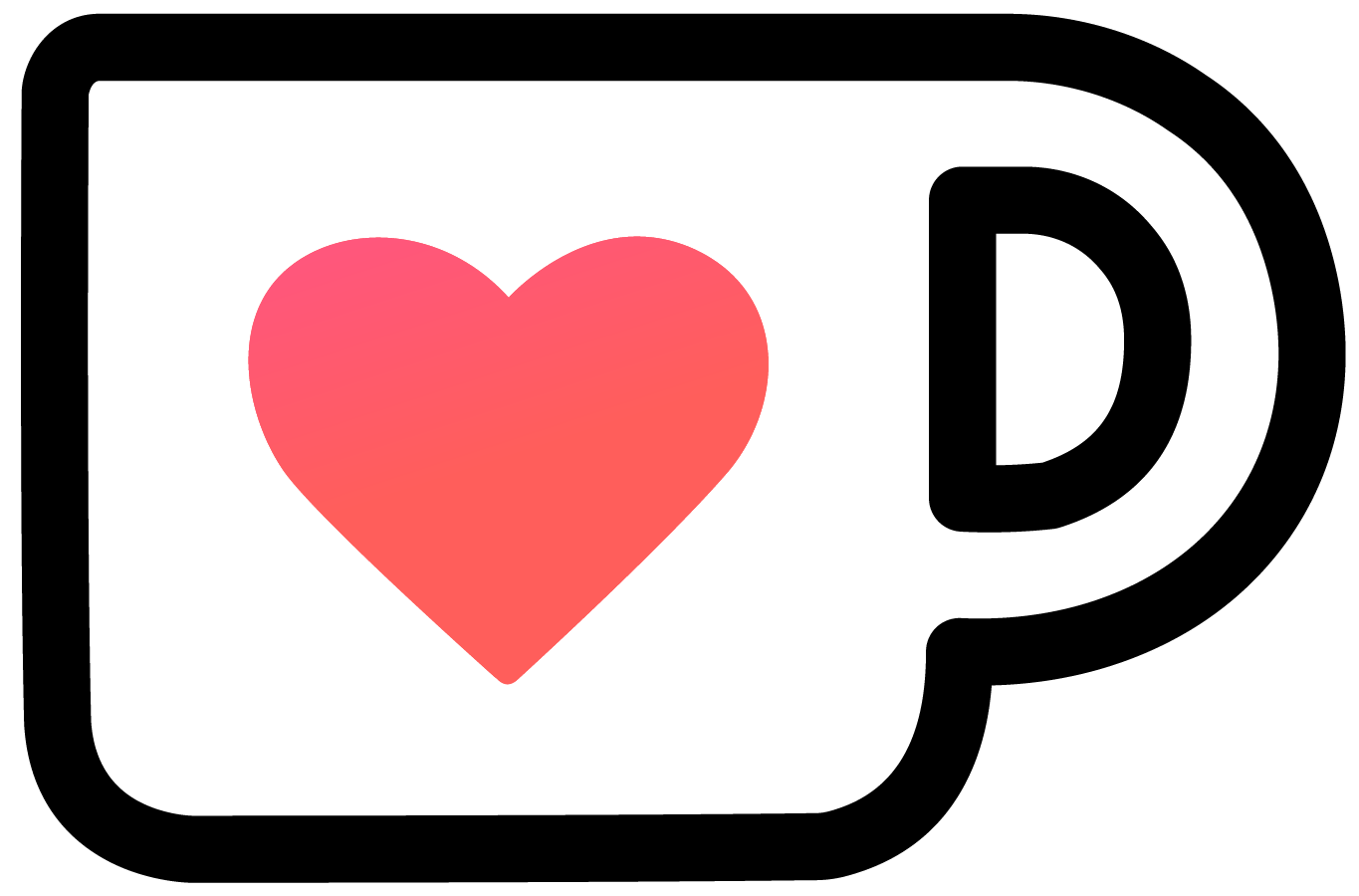 Eine kleine Kaffeetasse mit Herz, die ein Link zu meiner Ko-fi Seite ist.